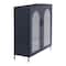 Hello Honey® Solstice 3ft. Black Metal Cabinet with Arched Glass Doors
